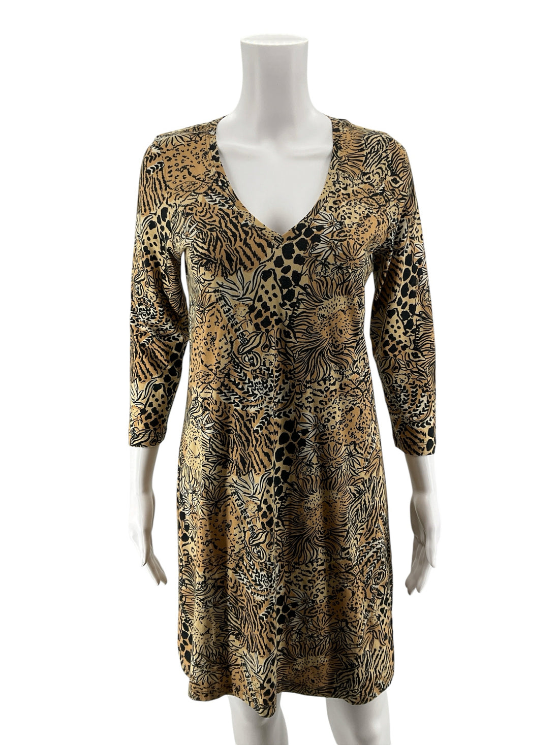 Lilly Pulitzer Mika Tunic Dress Wild Within Animal Print Cotton Small NWT