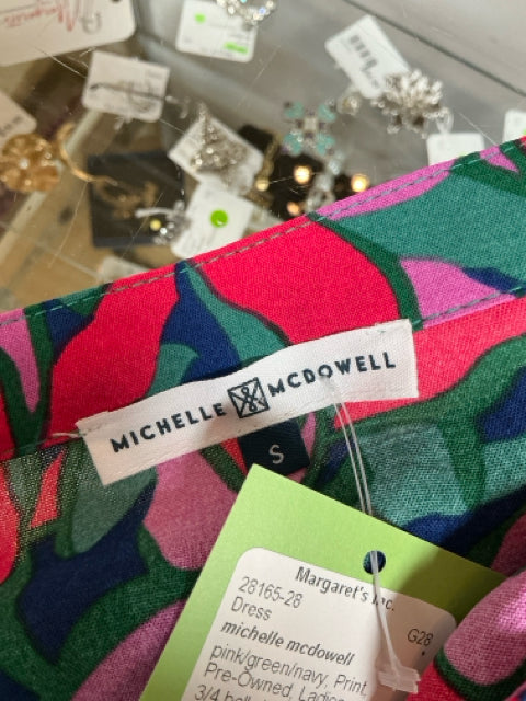 Michelle McDowell Sawyer Paisley Bell Sleeve Tunic Dress Size S