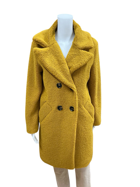 Driftwood Size Small Mustard Sherpa Pre-Owned Coat, consignment