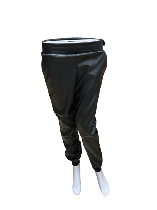 RD Style Size XS Black Faux Leather Pre-Owned Pants