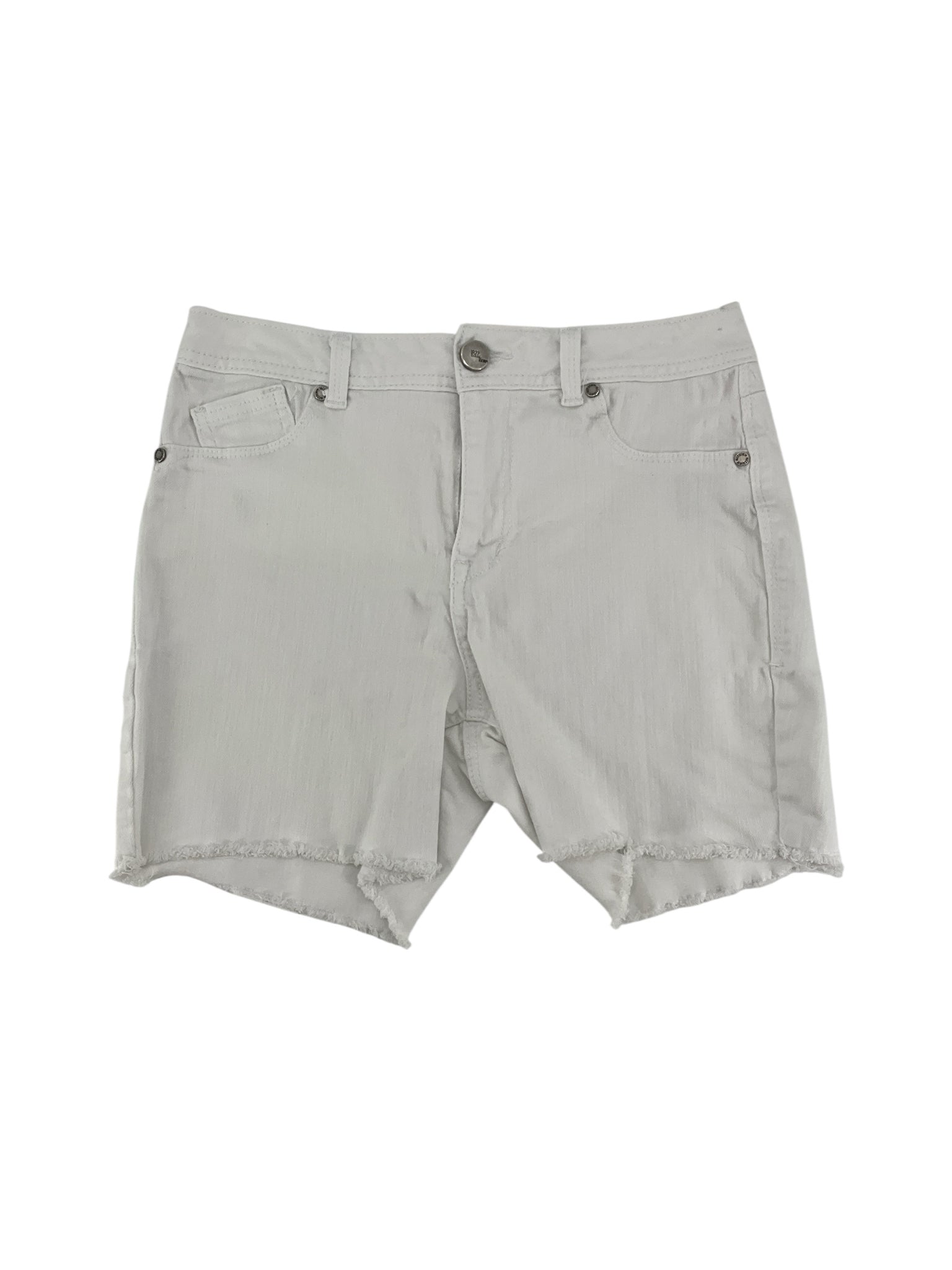 1822 Denim White Frayed Hem Cutoff Shorts Size 6 / 28