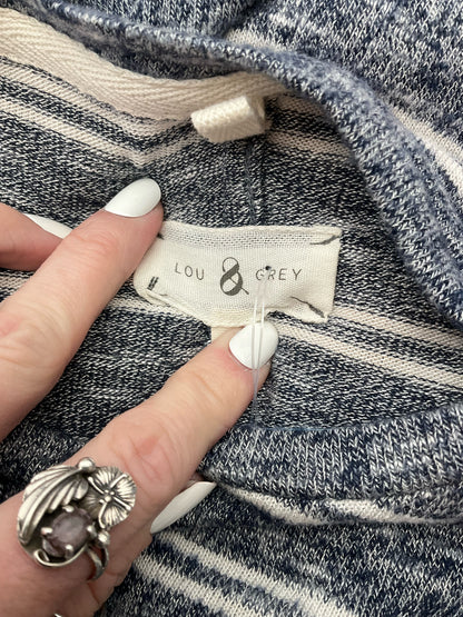 Lou &amp; Gray Blue/Cream Heathered Pre-Owned Ladies Dress - Size Small