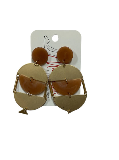 Mónica Fine Accoutrements Geometric Resin &amp; Gold-Tone Drop Earrings