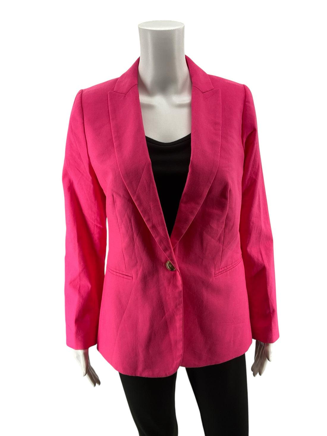 J.Crew Parke Linen-Cotton Blazer Fuchsia Pink NWT Size 4