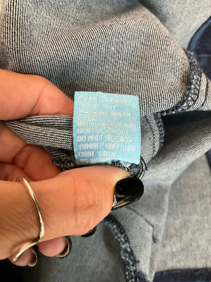 J. McLaughlin Lexington Double-Breasted Denim Blazer Size 6