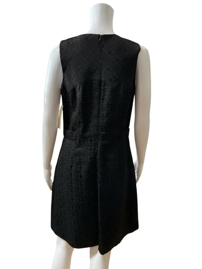Shoshanna Geometric Jacquard Fit &amp;amp; Flare Little Black Dress Size 8 - ONLINE ONLY