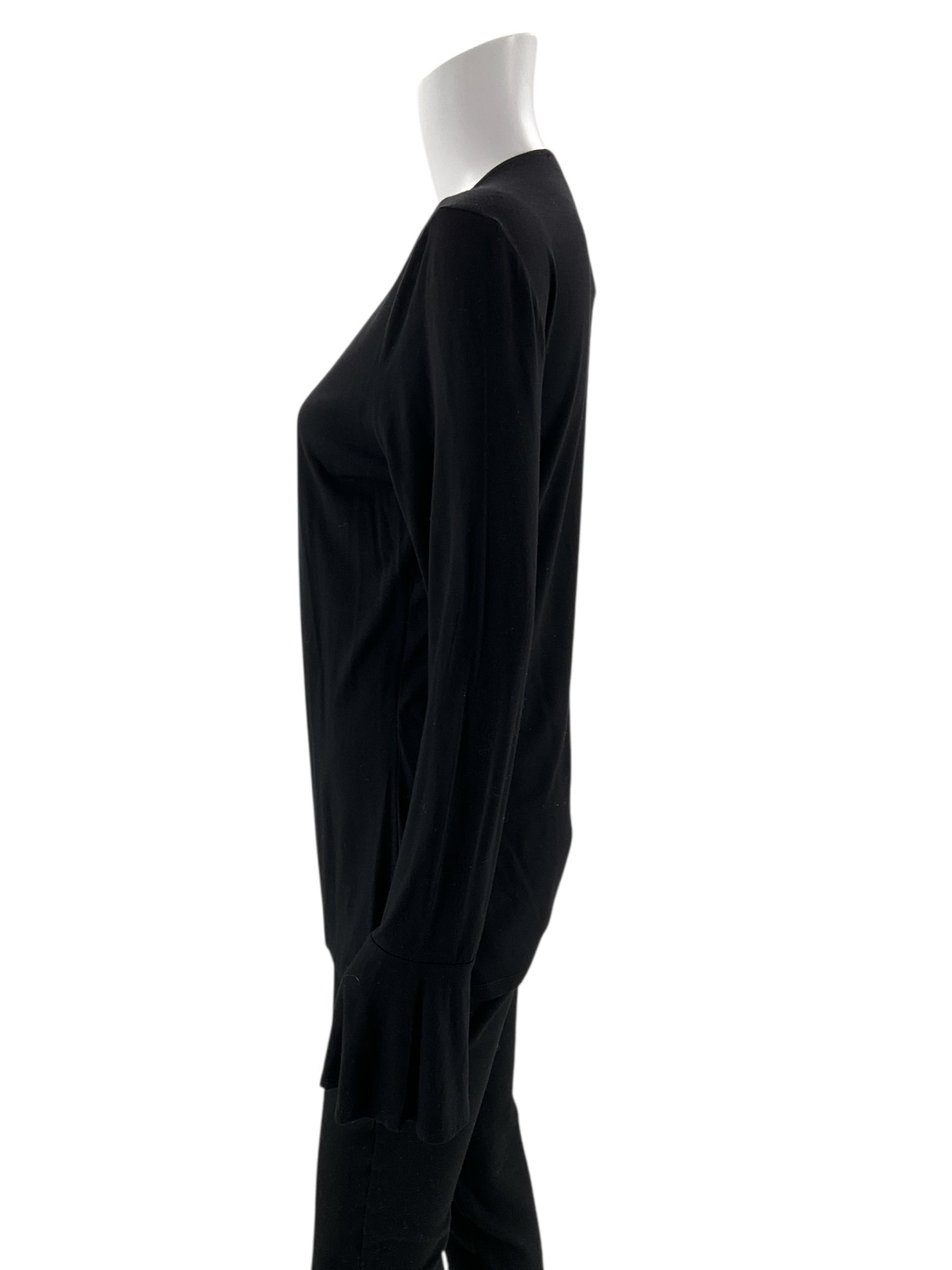 INC - Black Solid Pre-Owned Ladies Casual Top - Size M