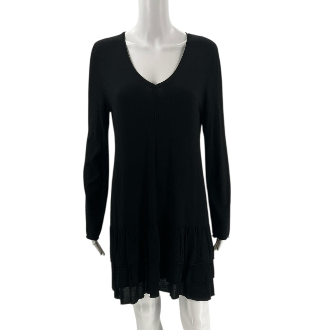 Style &amp; Co Black Solid Pre-Owned Ladies Dress - Size Medium Petite - Margaret’s Fine Consignment
