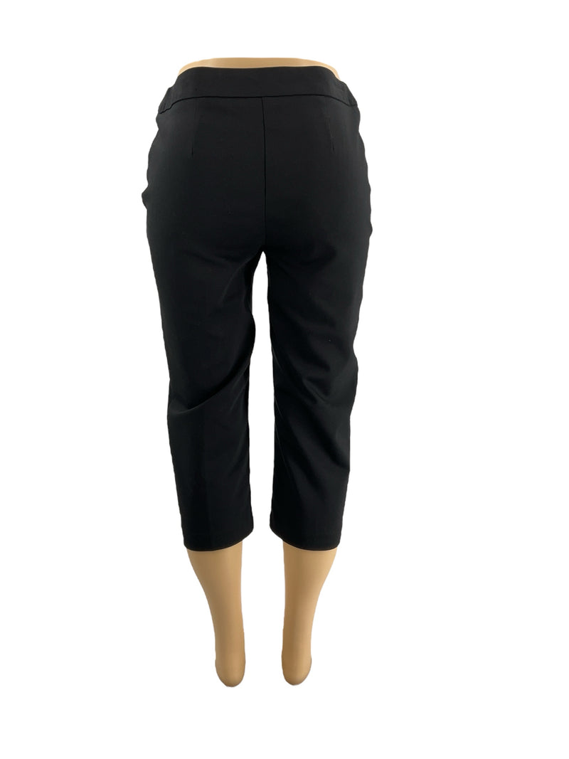 Chico’s Black Slim Crop Pants – Size Small, Excellent Condition - Margaret’s Fine Consignment