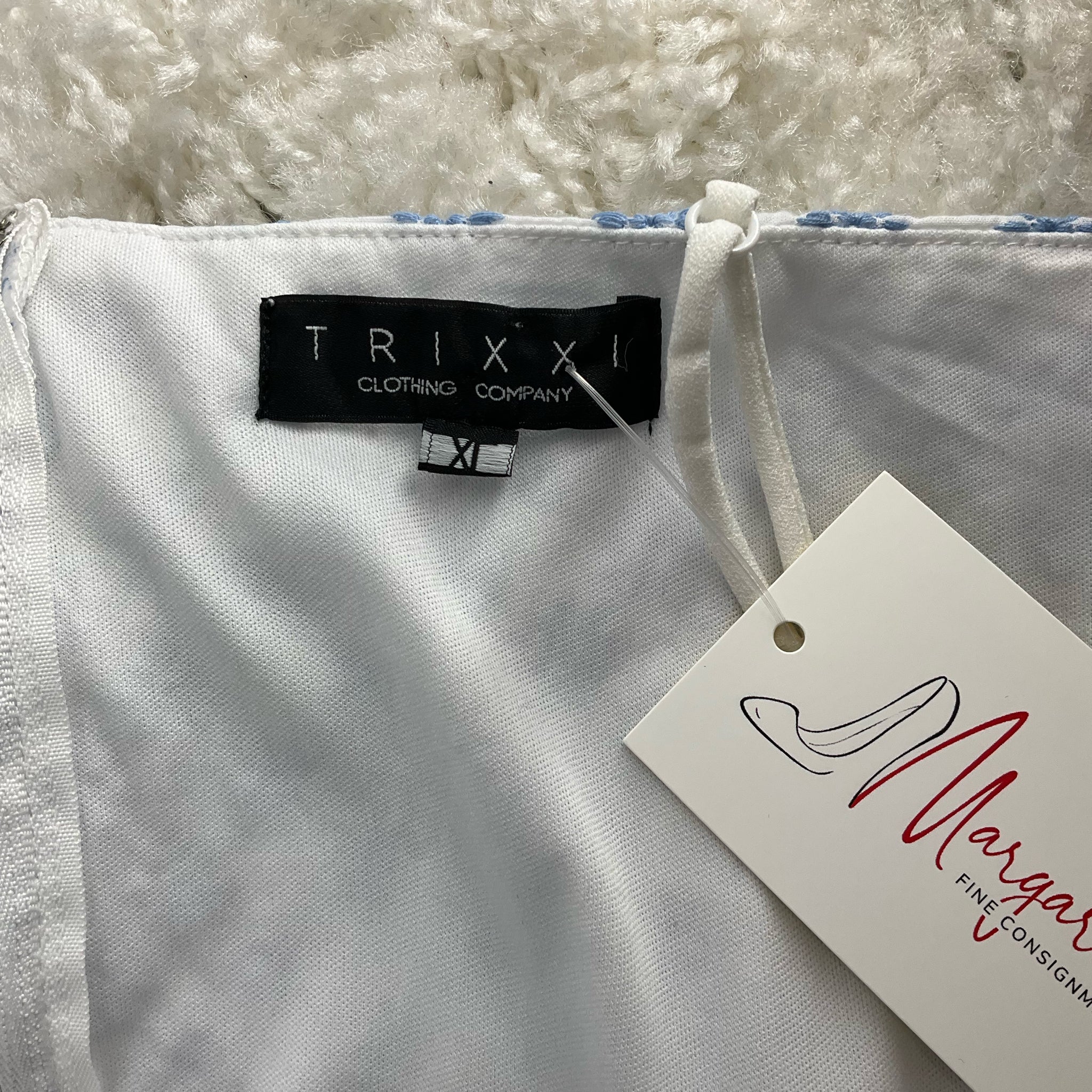 Trixxi Blue/White Flowers Dress - Size XL