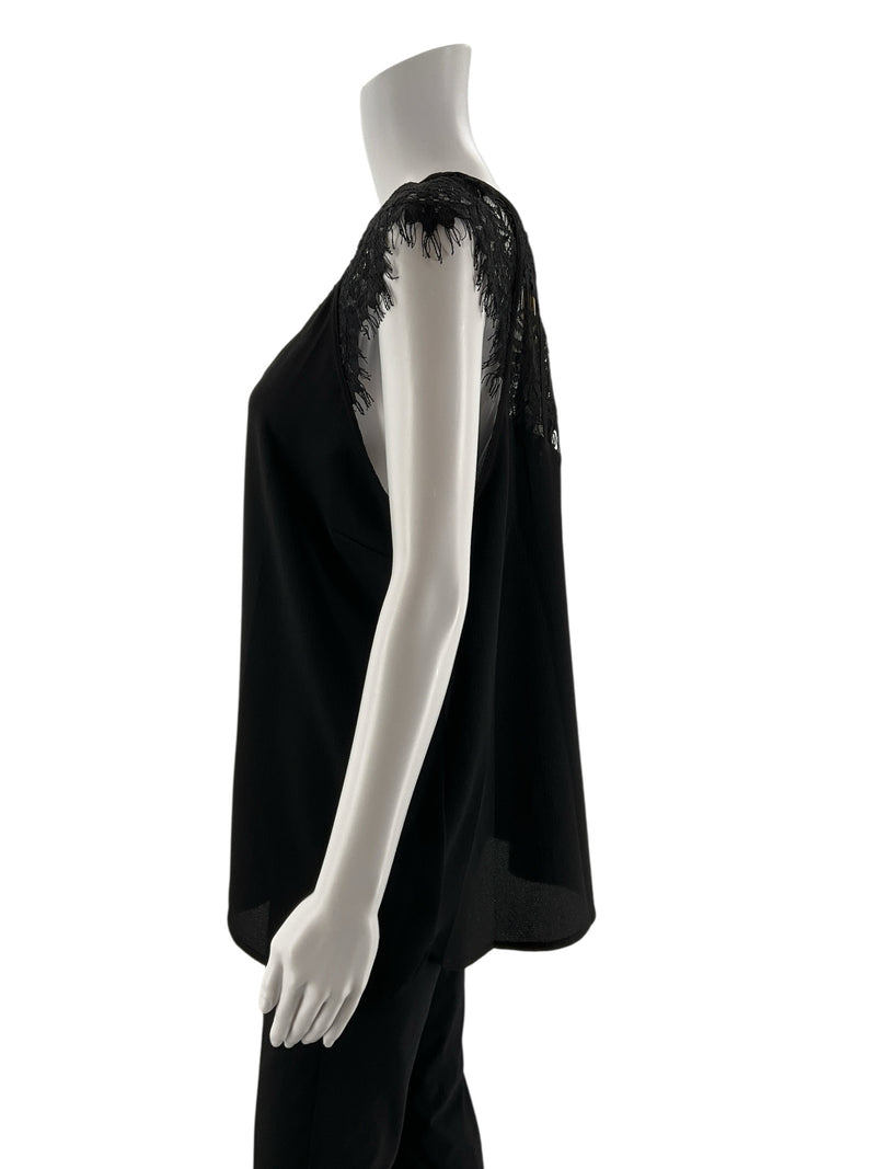 41 Hawthorn Black Lace Pre-Owned Ladies Top - Size Large