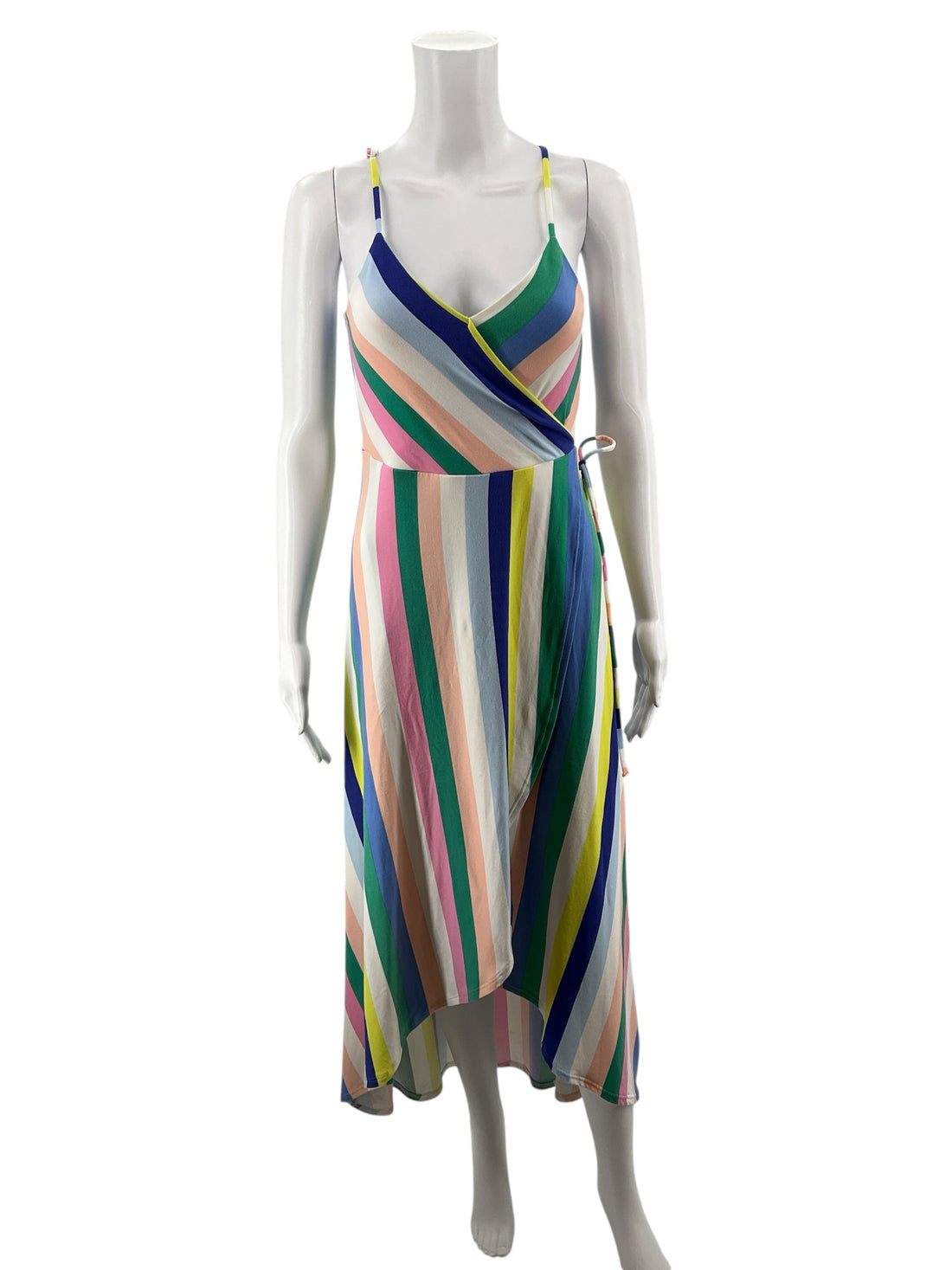 Love Fire Multi Color Stripe Pre-Owned Ladies Dress - Size Small
