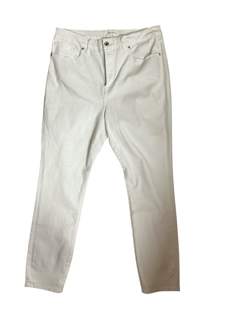 Good American The Boss Pant White High Rise Wide Leg Trousers Size 18 - ONLINE ONLY