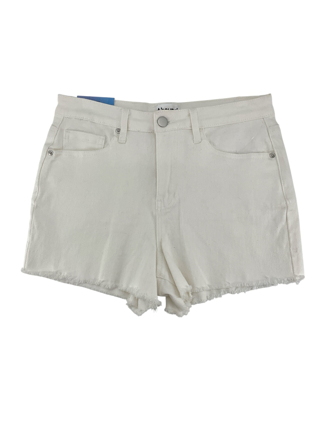 Abound High-Rise Raw Hem Denim Shorts White Size 8 / 29 NWT