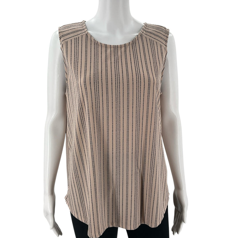 Adrianna Papell Pink Print Pre-Owned Ladies Top - Size Large - Margaret’s Fine Consignment