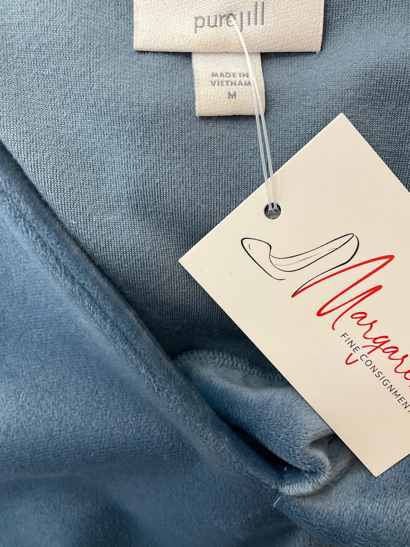 J Jill Blue Velvet Pre-Owned Ladies Top - Size Medium