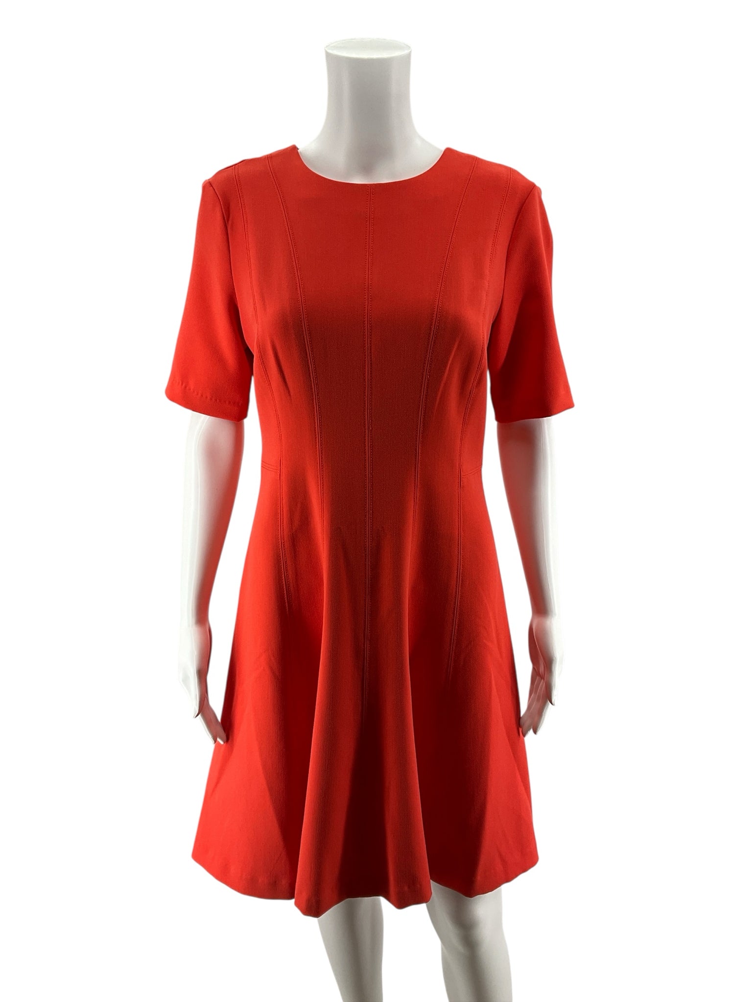 Banana Republic Size 6 Orange Solid Pre-Owned Ladies Dress
