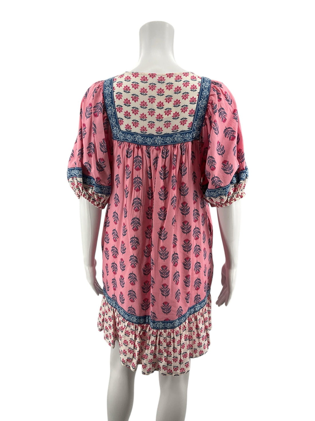 Old Navy Pink/Blue Floral Pre-Owned Ladies Dress - Size Small