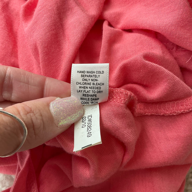 Express Coral Ruffle Pre-Owned Ladies Top - Size Small - Margaret’s Fine Consignment