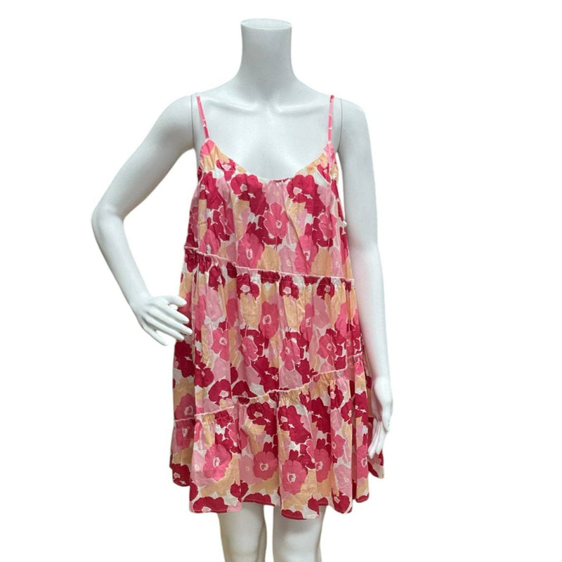 Carole Christian Pink/Peach Floral Ladies Pre-Owned Dress - Size Small - Margaret’s Fine Consignment