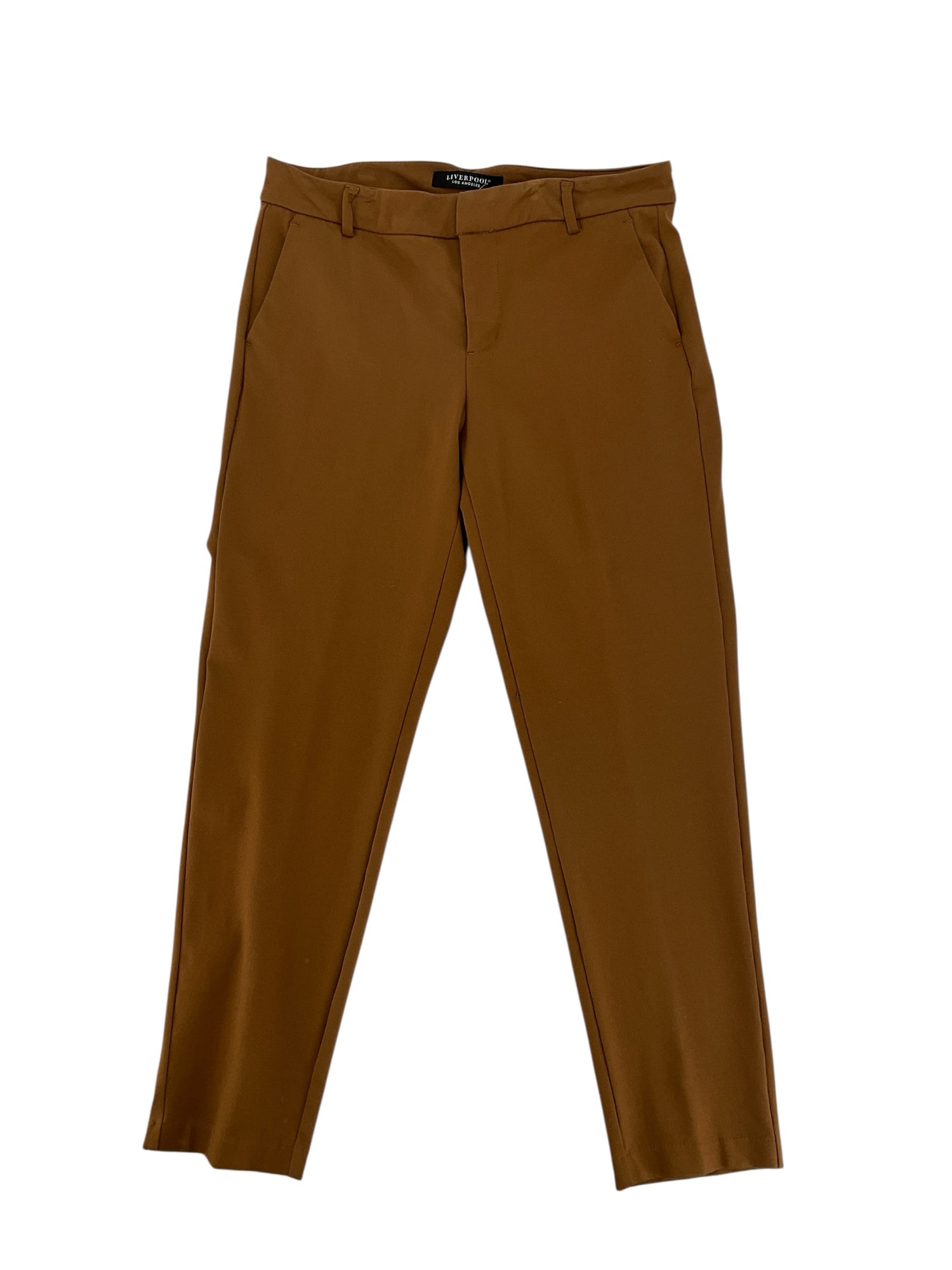Liverpool Size 8 Camel Solid Pre-Owned Pants Upstairs