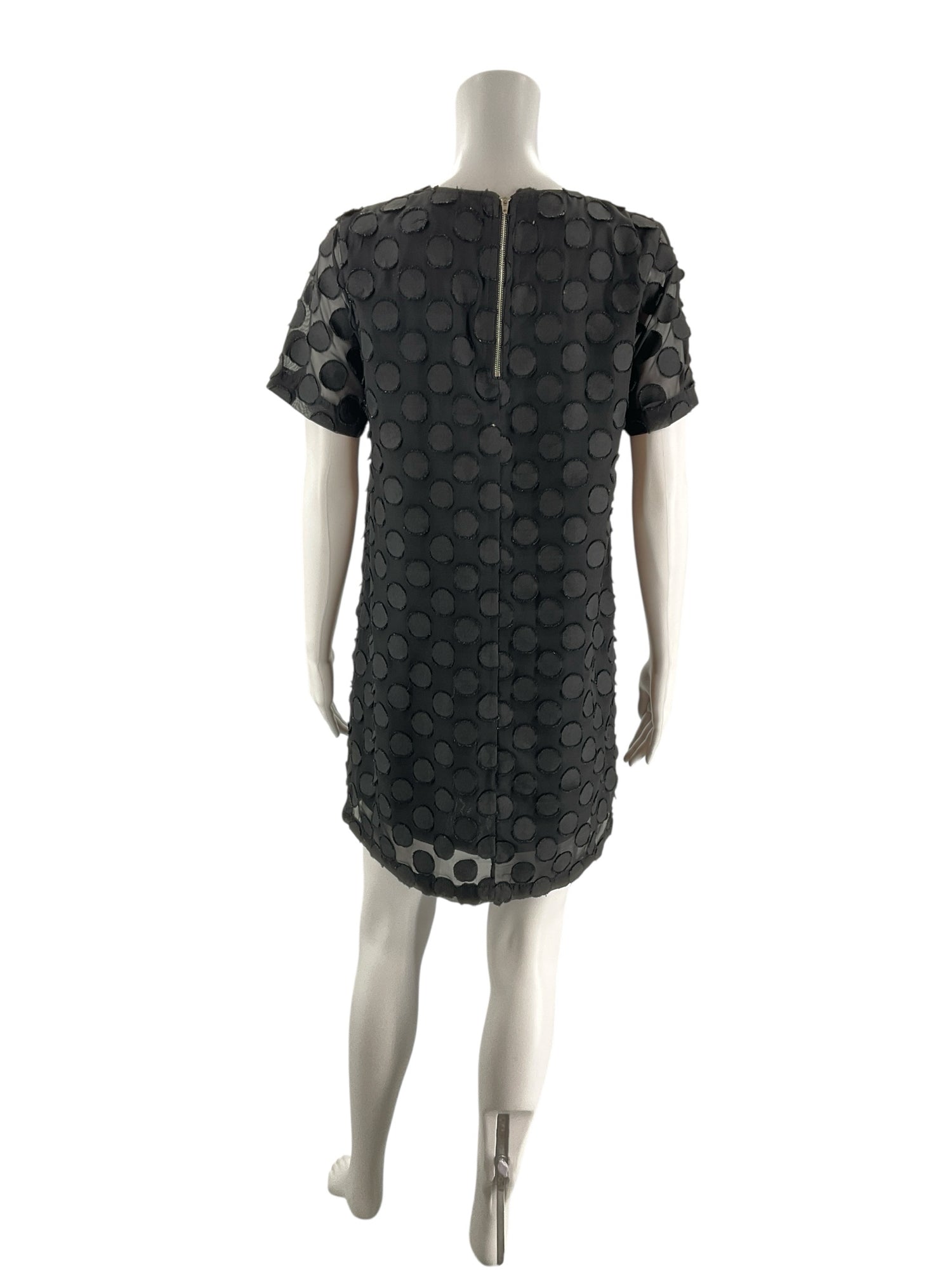 Entro Black Circles Pre-Owned Ladies Dress - Size Small - ONLINE ONLY