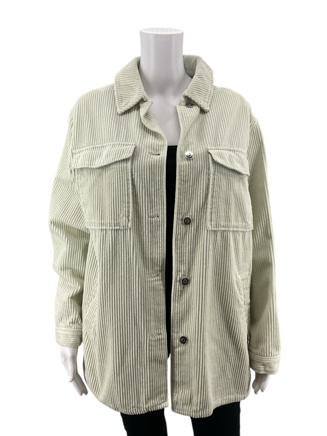 Divided Cream Corduroy Pre-Owned Ladies Shacket - Size Small - Margaret’s Fine Consignment