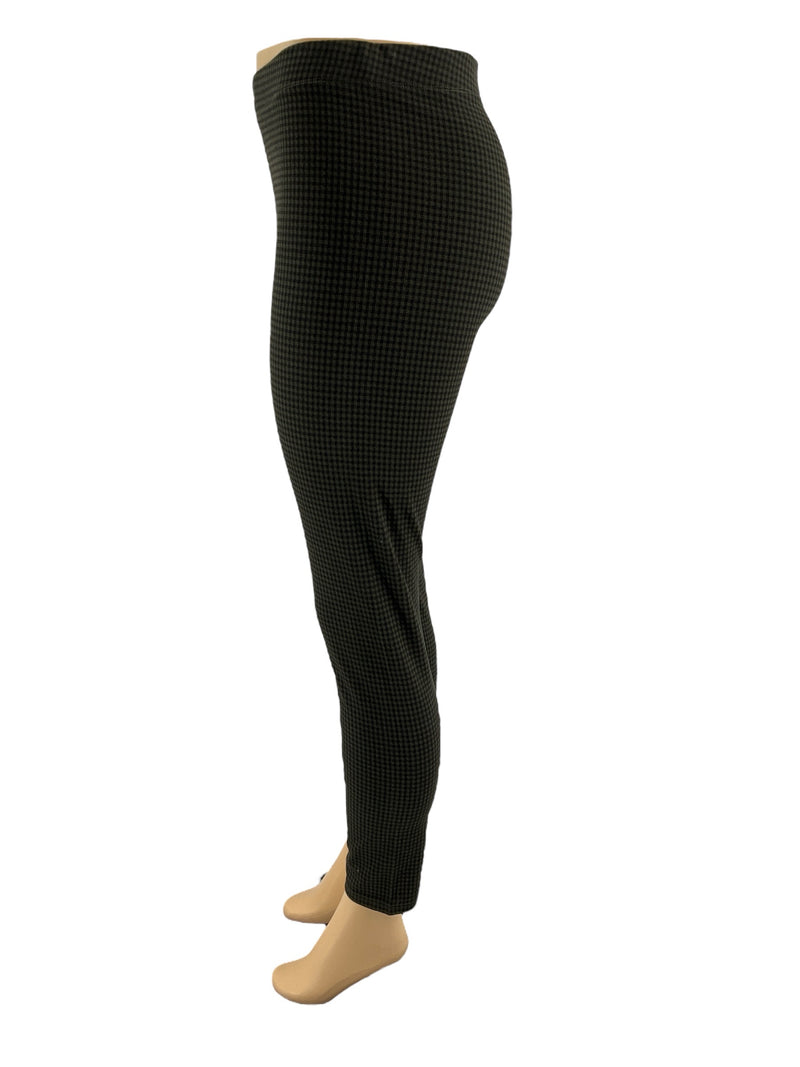 Ann Taylor Olive/Black Checkered Pre-Owned Ladies Pants - Size Medium