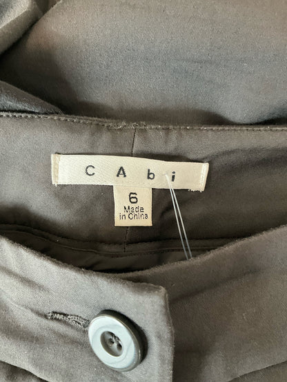cabi Gray Pant The Carolyn Crop Pants Gray Stretch Ankle Trousers Women&