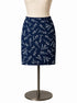 Ann Taylor navy/white Skirt Size 10 navy/white Floral Pre-Owned Ladies Skirt - Size 10