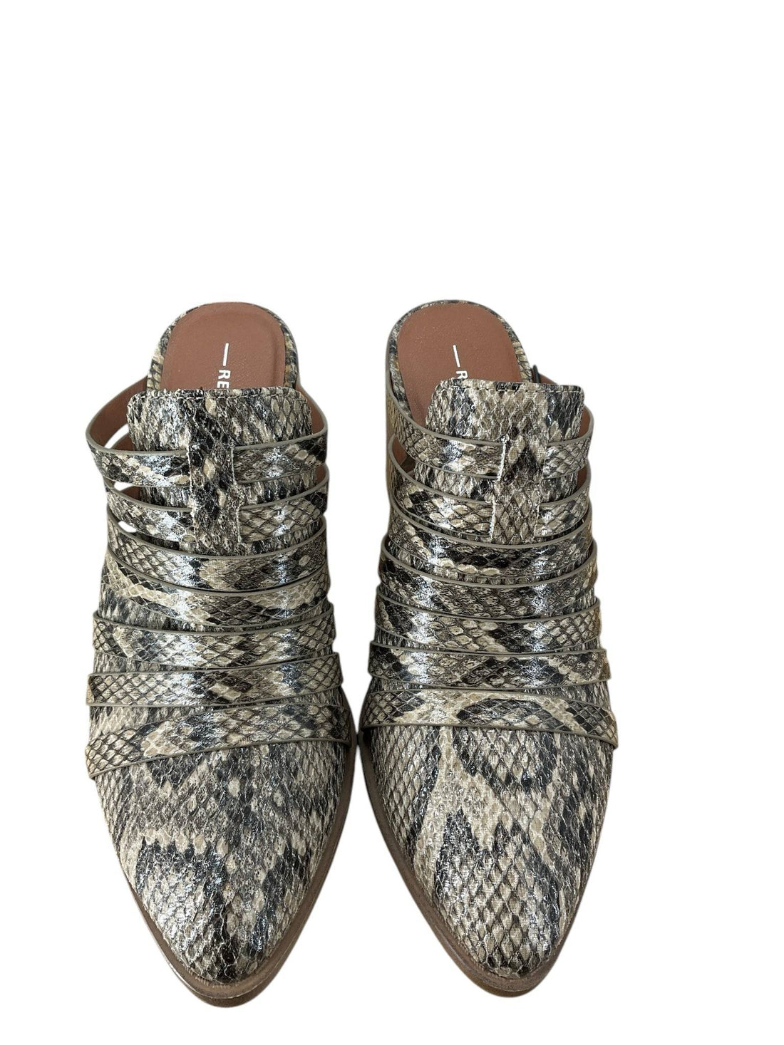 Report Black and Tan Pre-Owned Ladies Mules - Size 6 - Margaret’s Fine Consignment