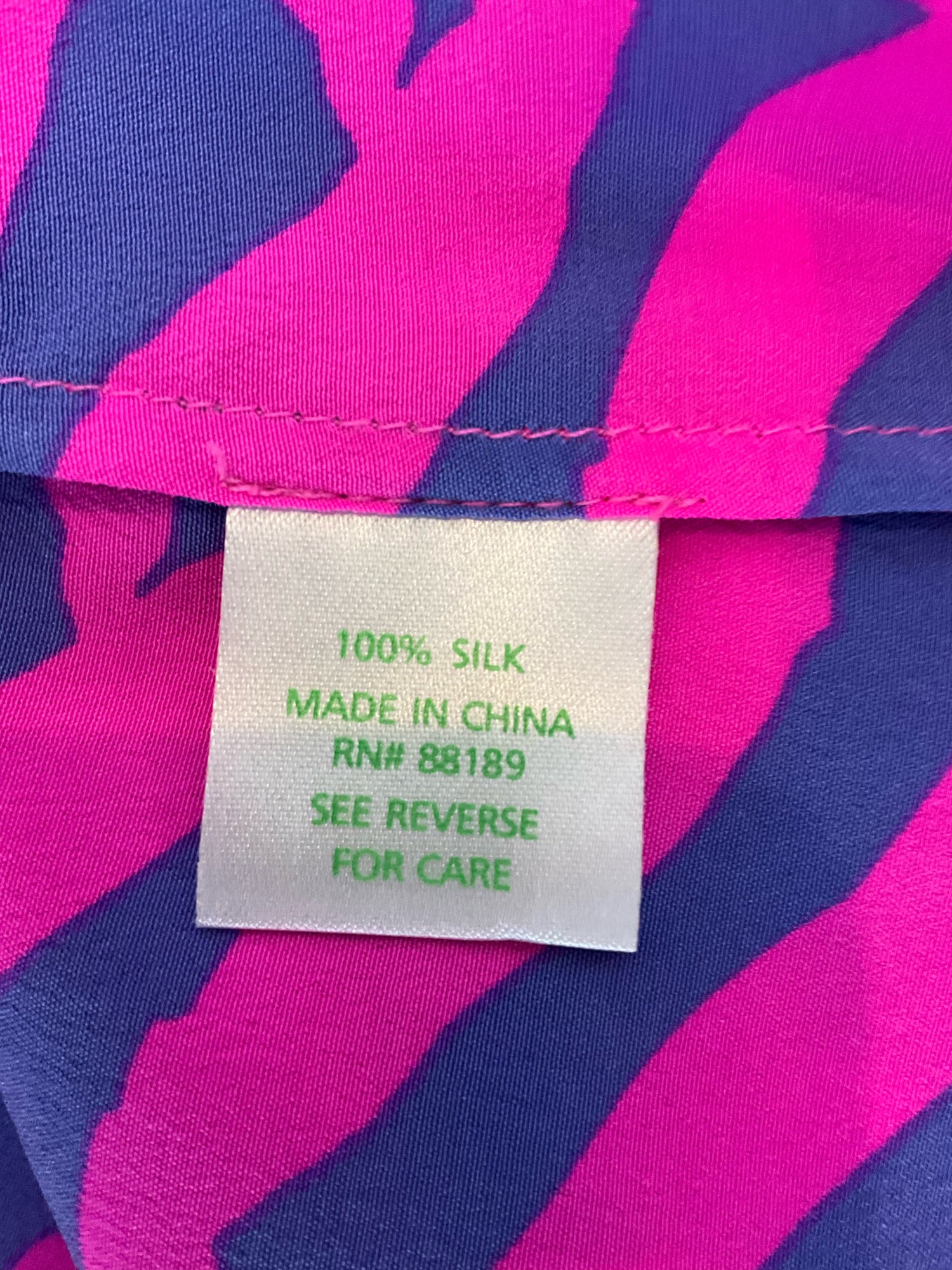 Lilly Pulitzer Elsa Silk Top First Impression Birds Print Small