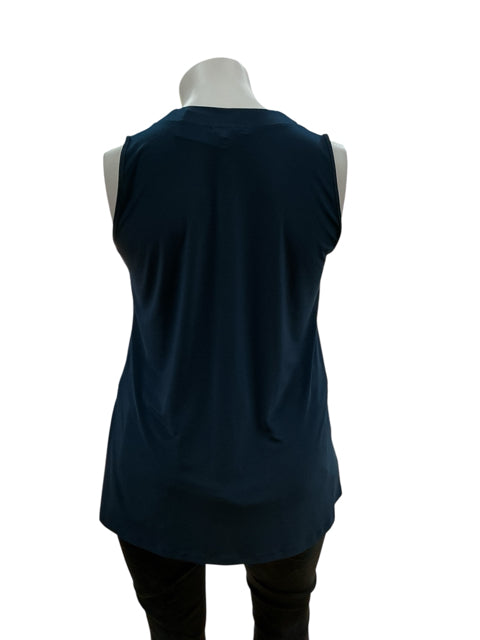 Sun Kim Blue Green Pre-Owned Ladies Top - Size Large - Margaret’s Fine Consignment