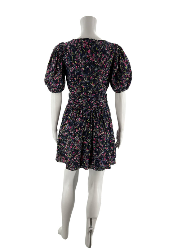 French Connection Navy/Multi Floral Pre-Owned Ladies Dress - Size 6