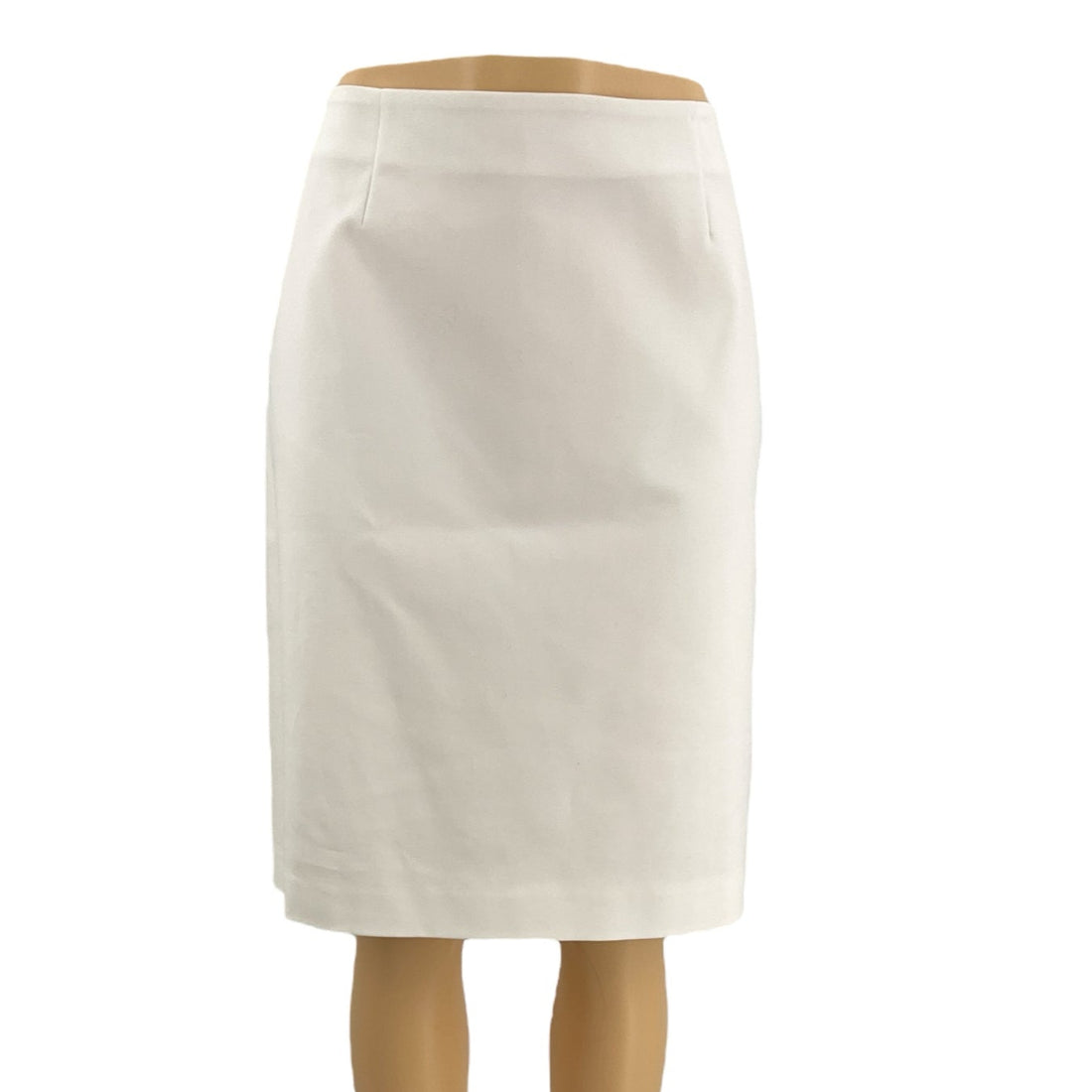 Doncaster White Solid Cotton Blend Skirt – Size 14, New with Tags - Margaret’s Fine Consignment