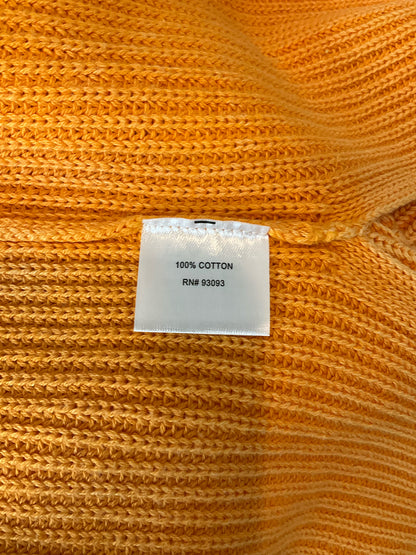 Tyler Boe Orange Long Sleeve V-Neck Ribbed Knit Cotton Sweater Orange Size XS NWT - Size XS
