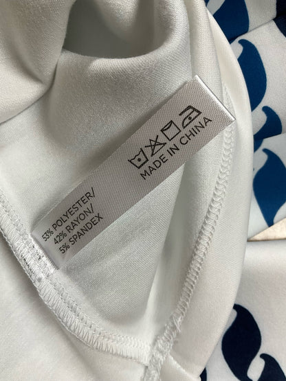 Tuckernuck Hyannis Half-Zip Pullover Navy Rope Stripe Top Size M/L
