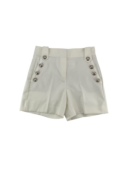 White House Black Market White Shorts White Sailor Shorts with Button Trim Size 2 - Size 2
