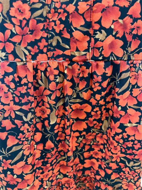 Entro Size S burnt orange/black Floral Dress