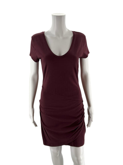 Athleta Burgandy Pre-Owned Ladies Dress - Size Small Petite