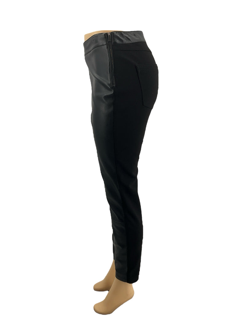 White House Black Market Black Faux Leather Skinny Pants – Size 10, Excellent Condition - Margaret’s Fine Consignment