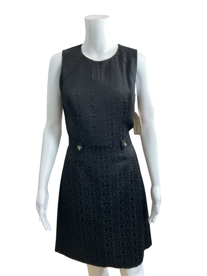 Shoshanna Geometric Jacquard Fit &amp;amp; Flare Little Black Dress Size 8 - ONLINE ONLY