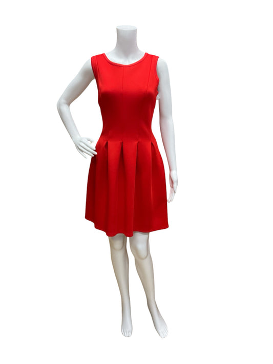 Ann Taylor Size 4 Red Solid Dress