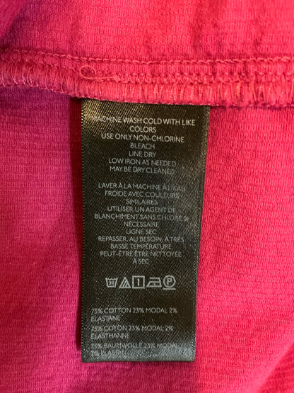 Pilcro The Clementine Corduroy Puff Sleeve Mini Dress Fuchsia Size Medium