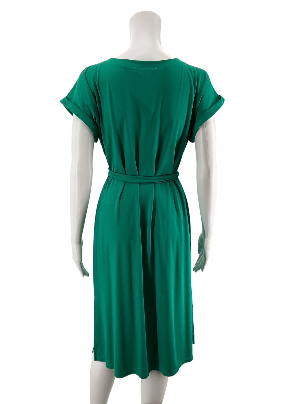 LOFT Green Tie Waist Pocket T-Shirt Dress Size Small - ONLINE ONLY