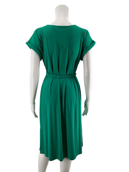 LOFT Green Tie Waist Pocket T-Shirt Dress Size Small - ONLINE ONLY