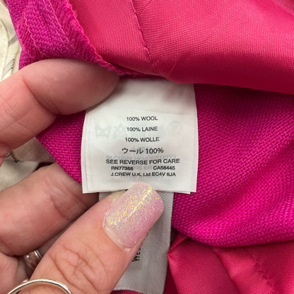 J.Crew City Fit Trousers in Fuchsia Pink Wool Size 2
