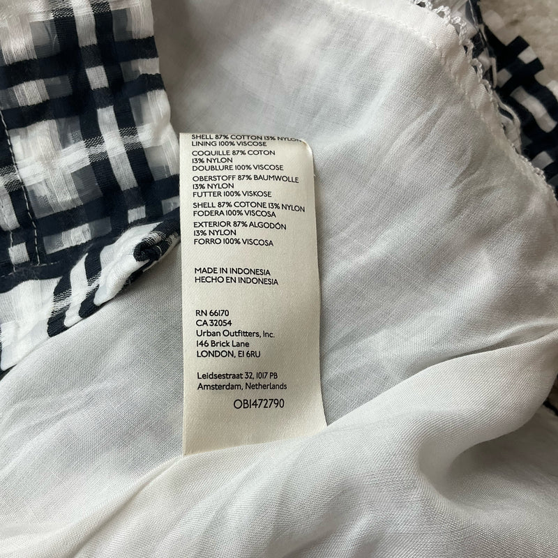 Maeve White/Navy Plaid Pre-Owned Ladies New With Tags Dress - Size 0 - Margaret’s Fine Consignment