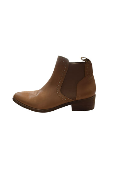 Stivali Camel Tan Studded Chelsea Ankle Boots Womens Size 7.5 / EU 39
