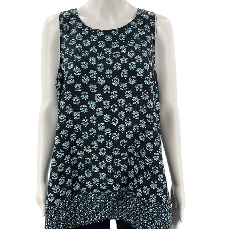Michael Kors Navy/Blue Print Pre-Owned Ladies Top - Size Medium - Margaret’s Fine Consignment